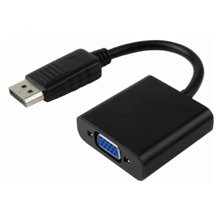 E-GREEN Adapter DisplayPort - VGA D-sub crni