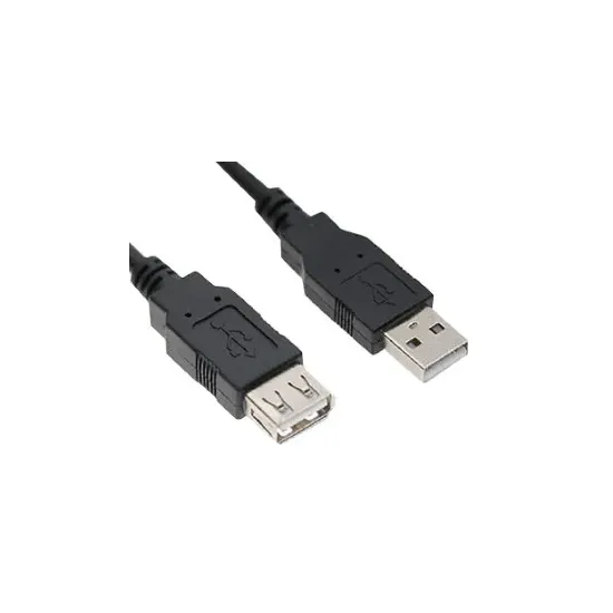 Kabl USB A - USB A M/F (produžni) 5m crni