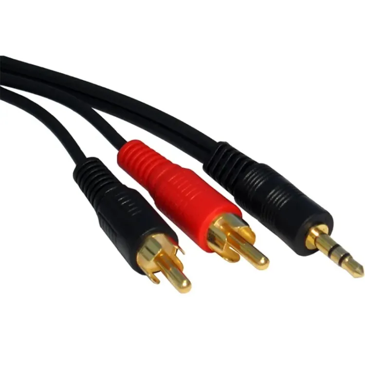 Kabl audio 3.5mm - 2xRCA 3m crni