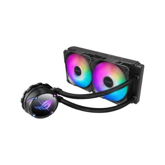 ASUS ROG STRIX LC II 240 ARGB Liquid CPU cooler, ROG 120 mm addressable RGB radiator fans