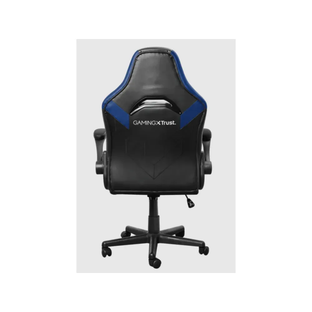 TRUST GXT 703B Riye Comfortable adjustable gaming chair,flip-up armrests,Max weight 140kg,Blue