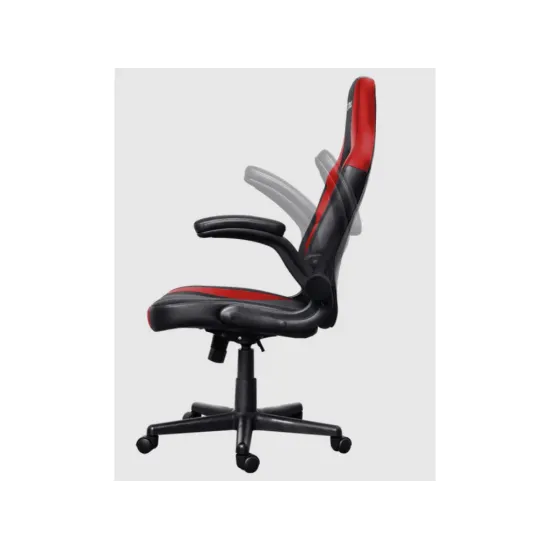 TRUST GXT 703R Riye Comfortable adjustable gaming chair,flip-up armrests,Max weight 140kg,Red