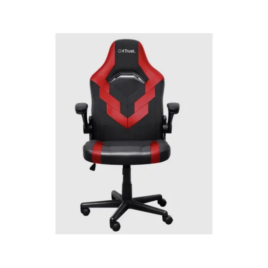 TRUST GXT 703R Riye Comfortable adjustable gaming chair,flip-up armrests,Max weight 140kg,Red