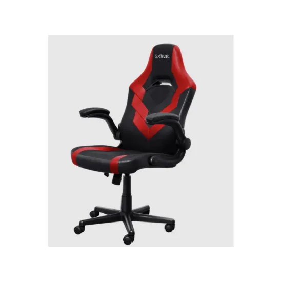 TRUST GXT 703R Riye Comfortable adjustable gaming chair,flip-up armrests,Max weight 140kg,Red