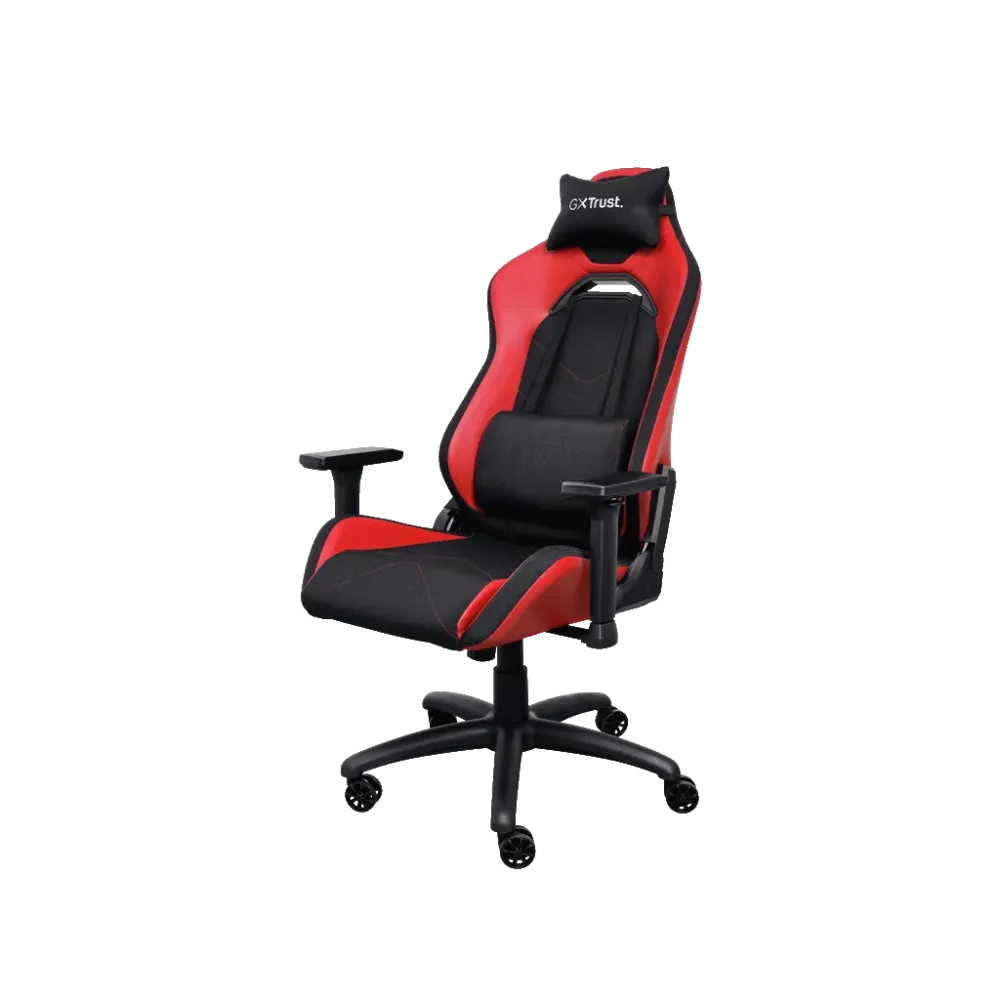 TRUST GXT 714R RUYA Comfortable Gaming Chair, Gas lift class 4, Max. weight 150 kg, RED