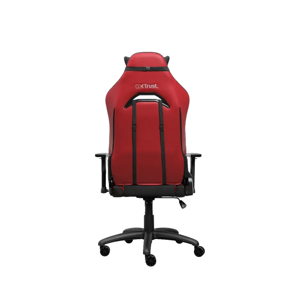 TRUST GXT 714R RUYA Comfortable Gaming Chair, Gas lift class 4, Max. weight 150 kg, RED