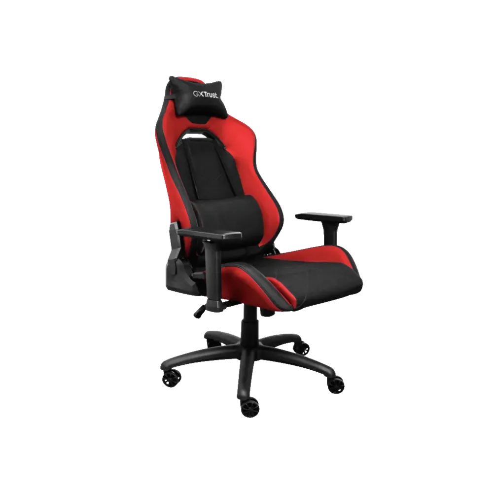 TRUST GXT 714R RUYA Comfortable Gaming Chair, Gas lift class 4, Max. weight 150 kg, RED