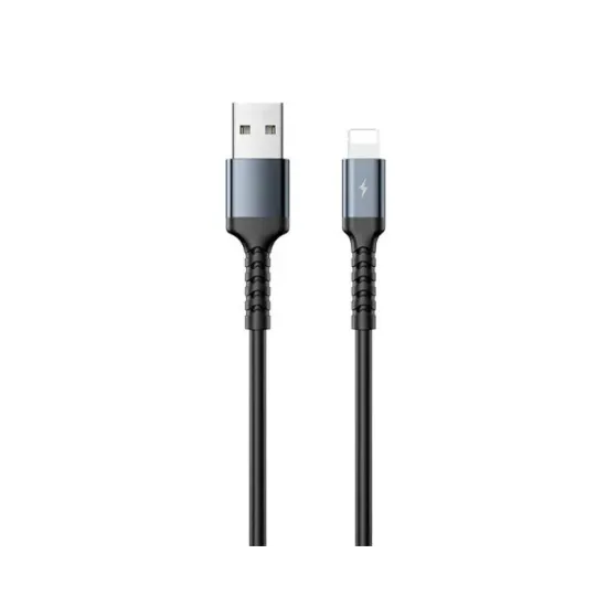 RC-C008 iPhone USB Kabl 2.4A 1m crni