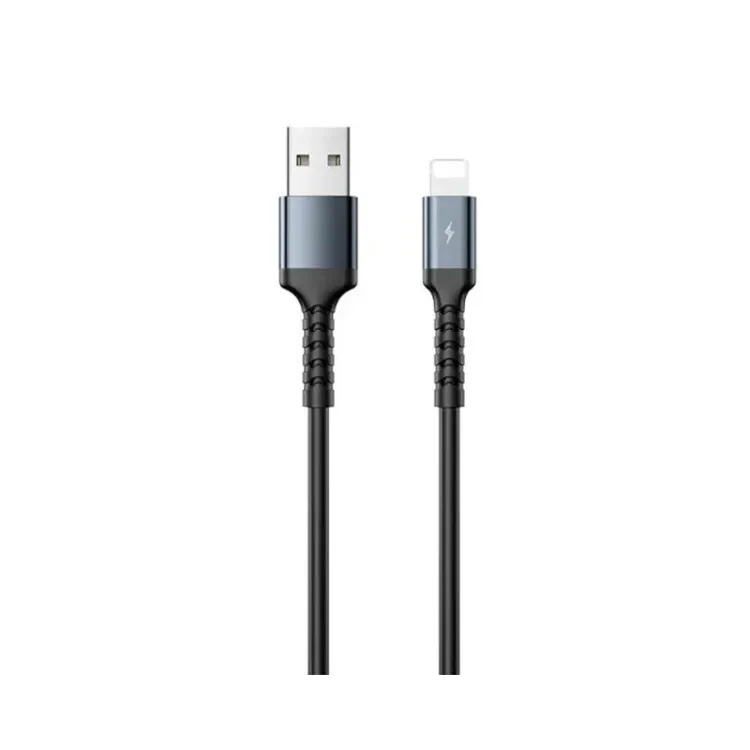 RC-C008 iPhone USB Kabl 2.4A 1m crni