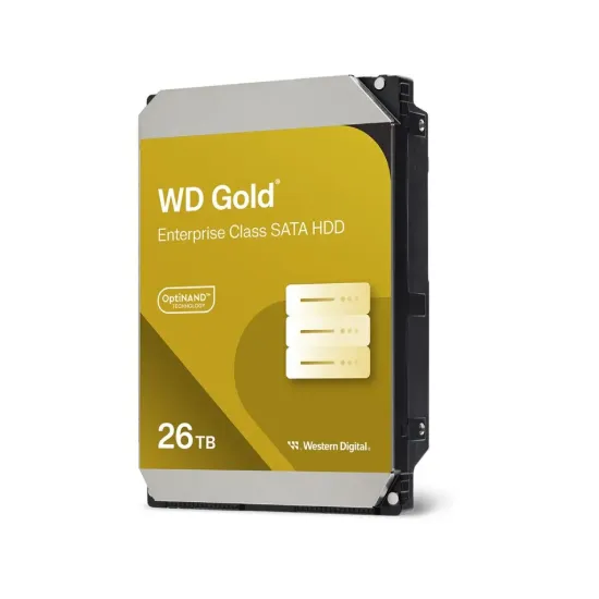WD GOLD Enterprise HDD 26TB 3.5 , 7200 RPM, 512MB Cache, up to 291MB/s transfer rate, OptiNAND