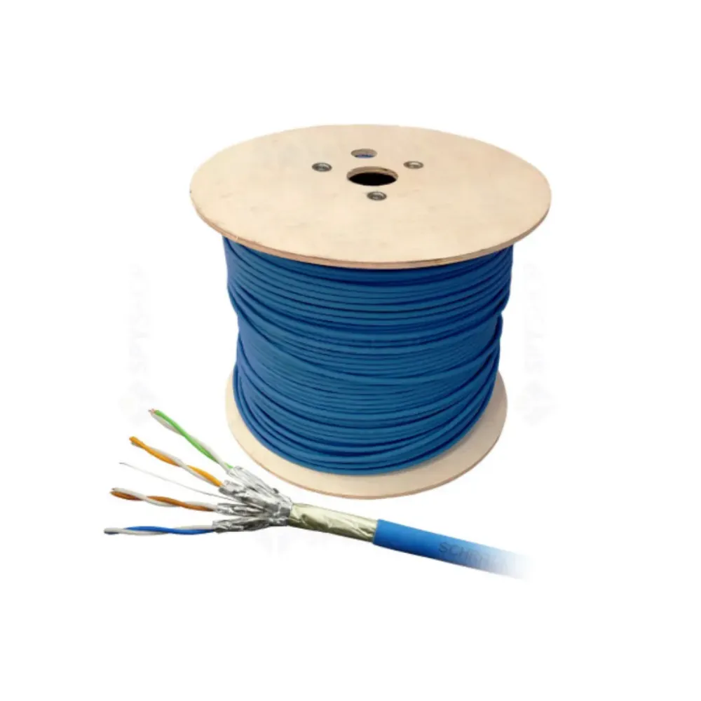 Schrack kabl instalacioni Cat.6a F/FTP - 500 Mhz, 4x2xAWG-23, LS0H, plavi (pak 500m: HSEKP423HA)