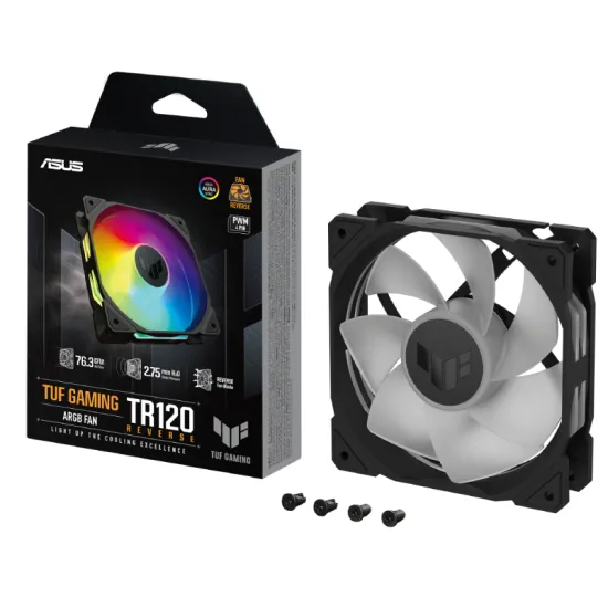 TUF GAMING TR120 ARGB REVERSE BLACK ventilator