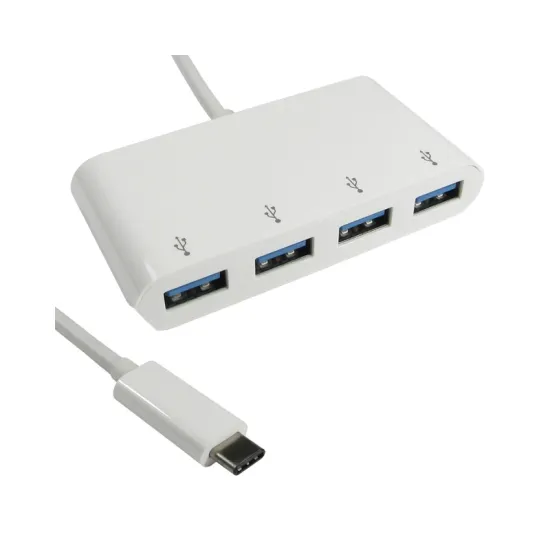 USB 3.1 tip C HUB 4port beli