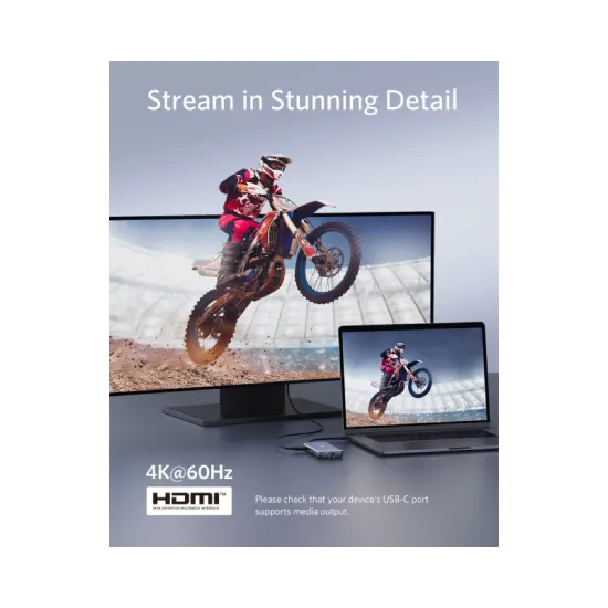 USB-C Data Hub 8u1 10Gbps crni