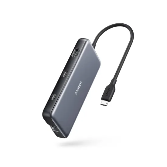 USB-C Data Hub 8u1 10Gbps crni
