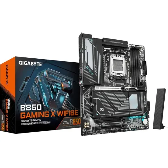 GIGABYTE AMD Ryzen MB B850 GAMING X WIFI6E,4*DDR5 8200MT/s,1*PCIe 5.0/3*M.2,HDMI/DP,AM5, 2.5GbE LAN