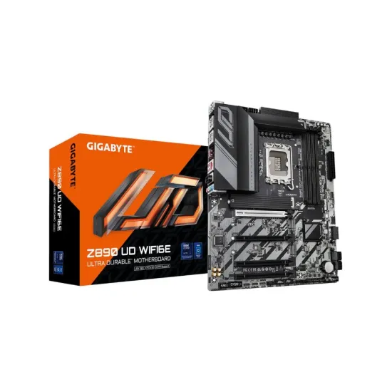 GIGABYTE INTEL MB Z890 UD WIFI6E,4*DDR5 8800MT/s,PCIe 5.0,3*M.2,DP,USB4 DP, 2.5GbE, LGA 1851, WiFi6E