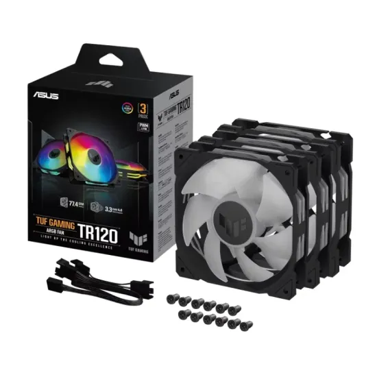 TUF GAMING TR120 ARGB BLACK EDITION 3IN1 ventilator
