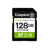 KINGSTON SDXC Card 128GB CANVAS Select Plus C10, UHS-I, V10, up to 150 MB/s