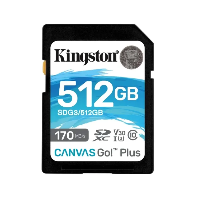U3 V30 SDXC 512GB Canvas Go Plus 170R C10 UHS-I SDG3/512GB