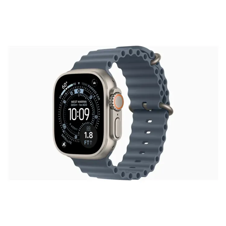 Watch Ultra 3 Cellular 49mm Natural Titanium Case with Anchor Blue Ocean Band