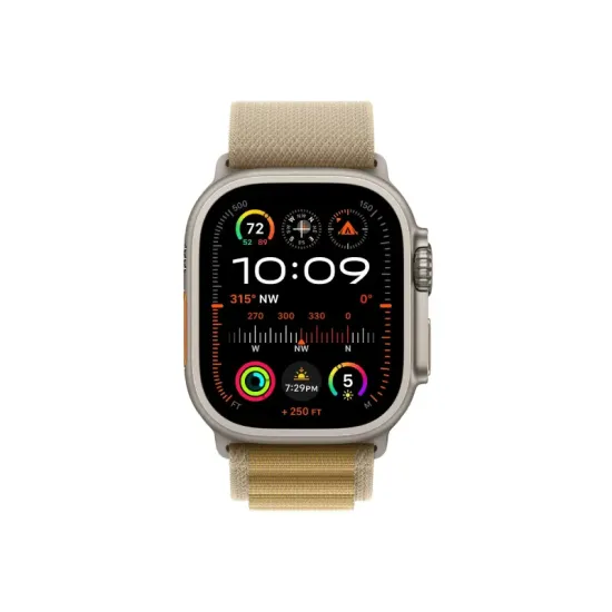Watch Ultra2 v2 Cellular 49mm Natural Titanium Case with Tan Alpine Loop - Small (mx4e3se/a)