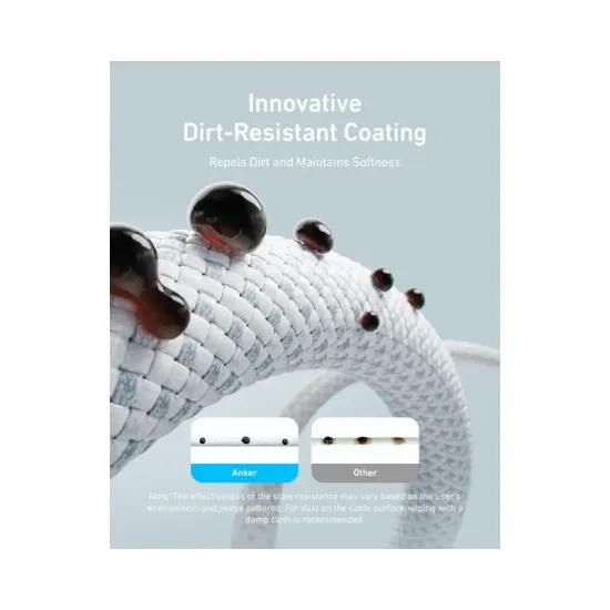 Zolo USB tip-C kabl M/M 1m, za Apple, super brzo punjenje 240W/480Mbps, pleteni, beli