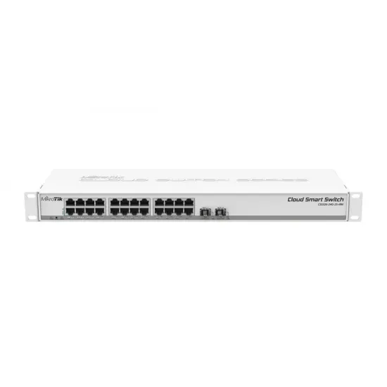 Mikrotik Switch CRS326-24S+2Q+RM, 24x 10 Gbps SFP+ ports, 2x 40 Gbps QSFP+ ports