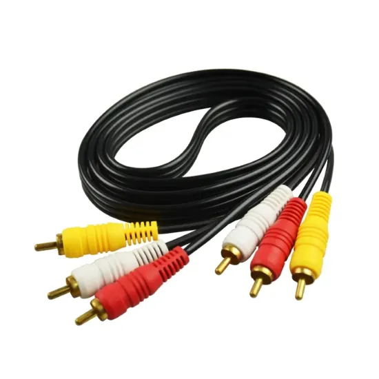 Činč-činč kabl 3xRCA - 3xRCA 1.5m crni