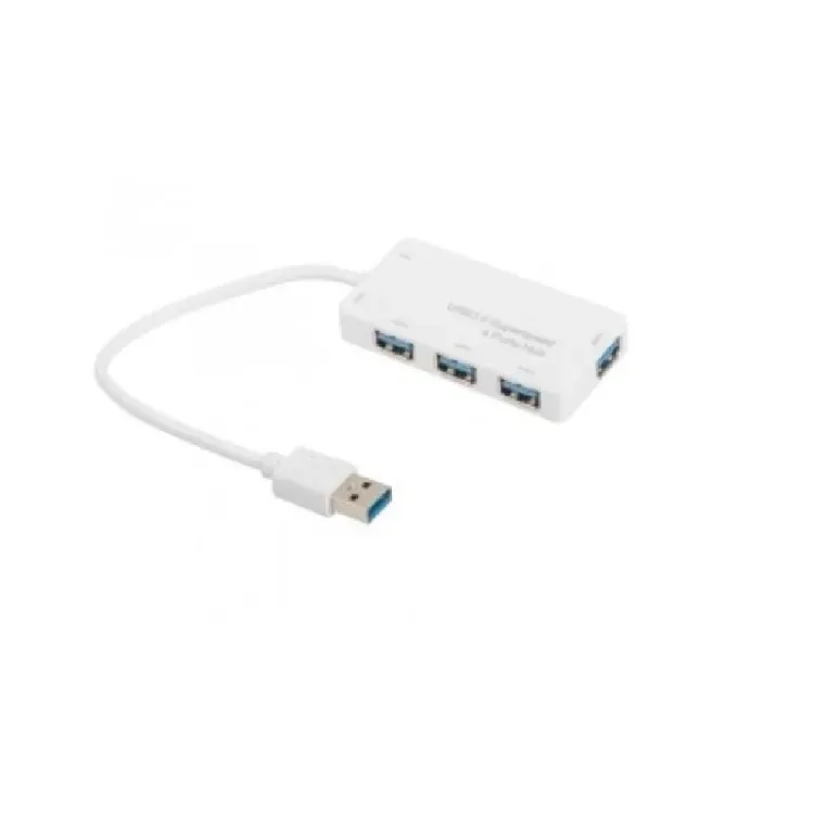 E-GREEN Hub USB 3.0 4 port bijeli