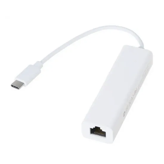 E-GREEN Mrežni adapter USB-C 3.1, 1x Gigabit Ethernet (1Gbps), USB-C (M) to RJ-45, plug & play, external