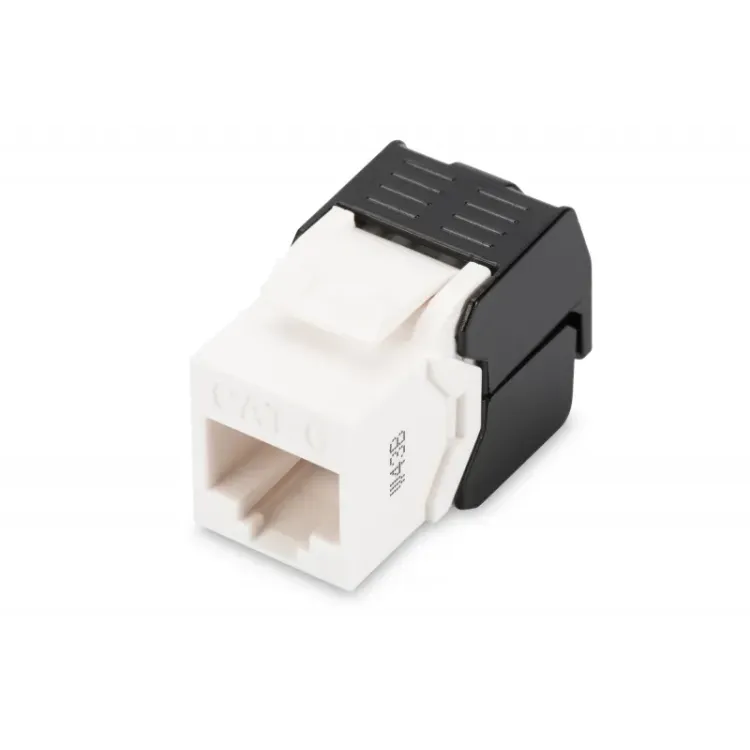 Digitus CAT 6 Keystone Jack, unshielded RJ45 to LSA, tool free connection, incl. cable tie