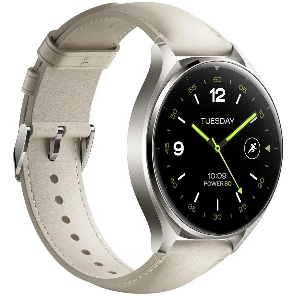 Watch 2 Titan Gray Case With White Leather Strap (BHR9306GL)