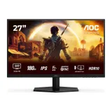 AOC Gaming Monitor Q27G42XE, 27 QHD 2560x1440, 180Hz, 0.5 ms, 1000:1, DP/HDMI*2, Tilt, 2W x 2