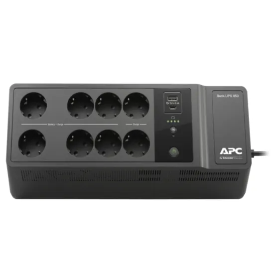 APC Back-UPS 850VA/520W, 230V, USB Type-C and A charging ports