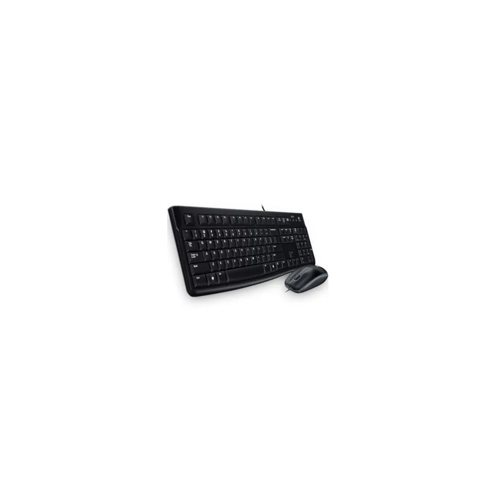 Logitech Combo MK120 Wired Keyboard and Mouse for Windows, Optical Wired Mouse, USB Plug-and-Play, Full-Size, US