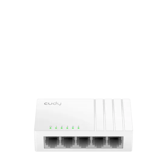 CUDY Switch FS105D, 5x 10/100Mbps RJ45 ports, unmanaged, plug-and-play, desktop/wall-mount