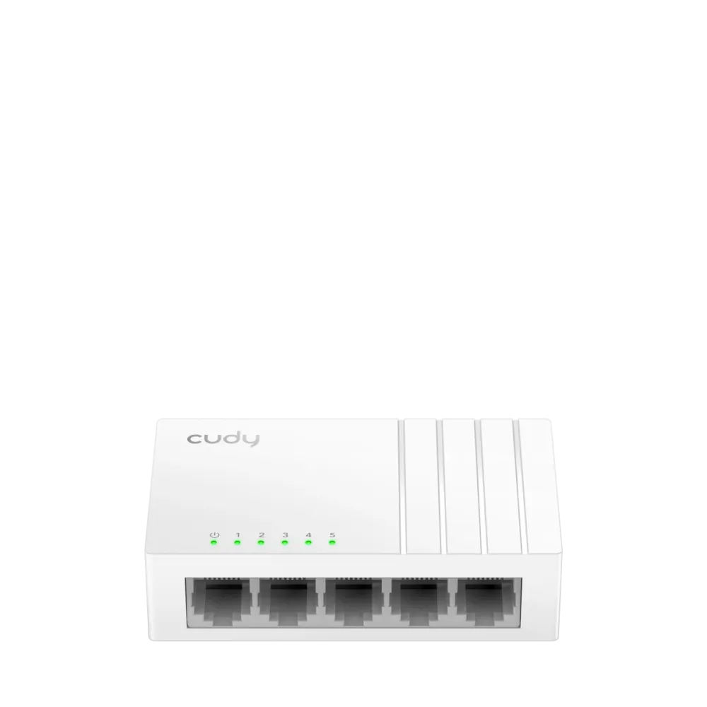 CUDY Switch GS105U, 5x 10/100/1000Mbps RJ45 ports, unmanaged, USB-C (bez adaptera), plug-and-play, desktop/wall-mount
