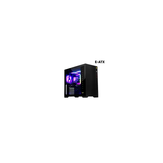 TESSARAXX CORE 13 AIR Black, EATX gejmersko kuciste, RGB osvjetljenje sa prednje strane, 2x USB 3.2, 2x USB Type-C, 1 x Audio&mi