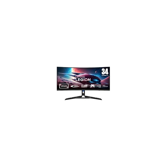 Legion R34w-30, 34 CURVED, WQHD (3440x1440) LED, 180Hz! 0,5ms1500R Curvature, 178 /178, 180Hz, 0,5 ms, 21:9, 350 nits, 3000:1, 3