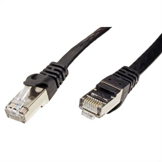 VALUE Cat.6 (Class E) FTP kabl, U/FTP,extra-flat 2m, crni