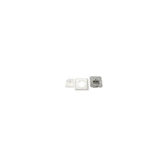 VALUE Cat.6A (Class EA) ugradna RJ45 uticnica, STP, horizontalna, bijela