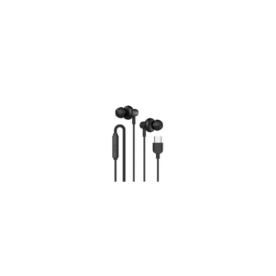 HyperBass BUDS 1, Type-C slusalice, Frequency Response: 20Hz - 20KHz, 5mW, (SPL): 100dB at 1kHz, Crne