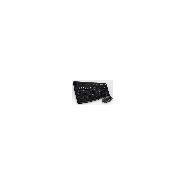 MK120, Komplet: Tastatura + mis, broj tipki: 104, opticki mis, broj tastera: 3, 1000dpi, USB, US, Crna