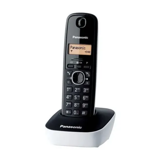 PANASONIC telefon KX-TG1611FXW crno-beli