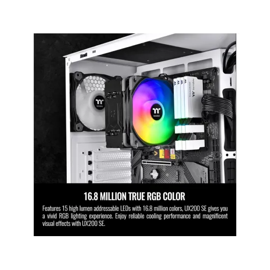 THERMALTAKE UX200 SE ARGB Lighting CPU Cooler, PWM 800-1800 RPM, 4Pin, INTEL/AMD
