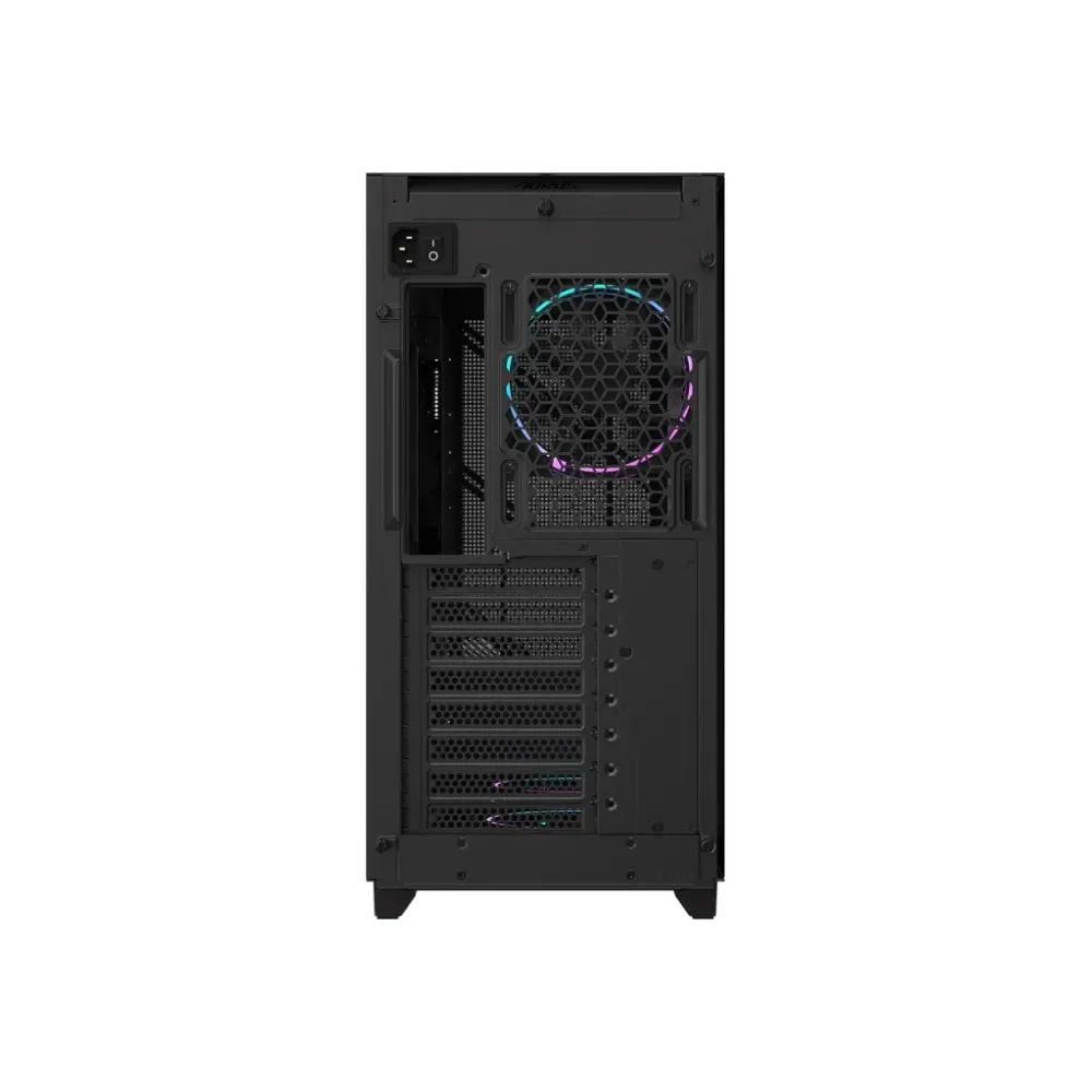 GIGABYTE AORUS C400 Gaming ATX Tower Case, Pre-installed 4 ARGB PWM fans, USB 3.0 x2, 40L, Black