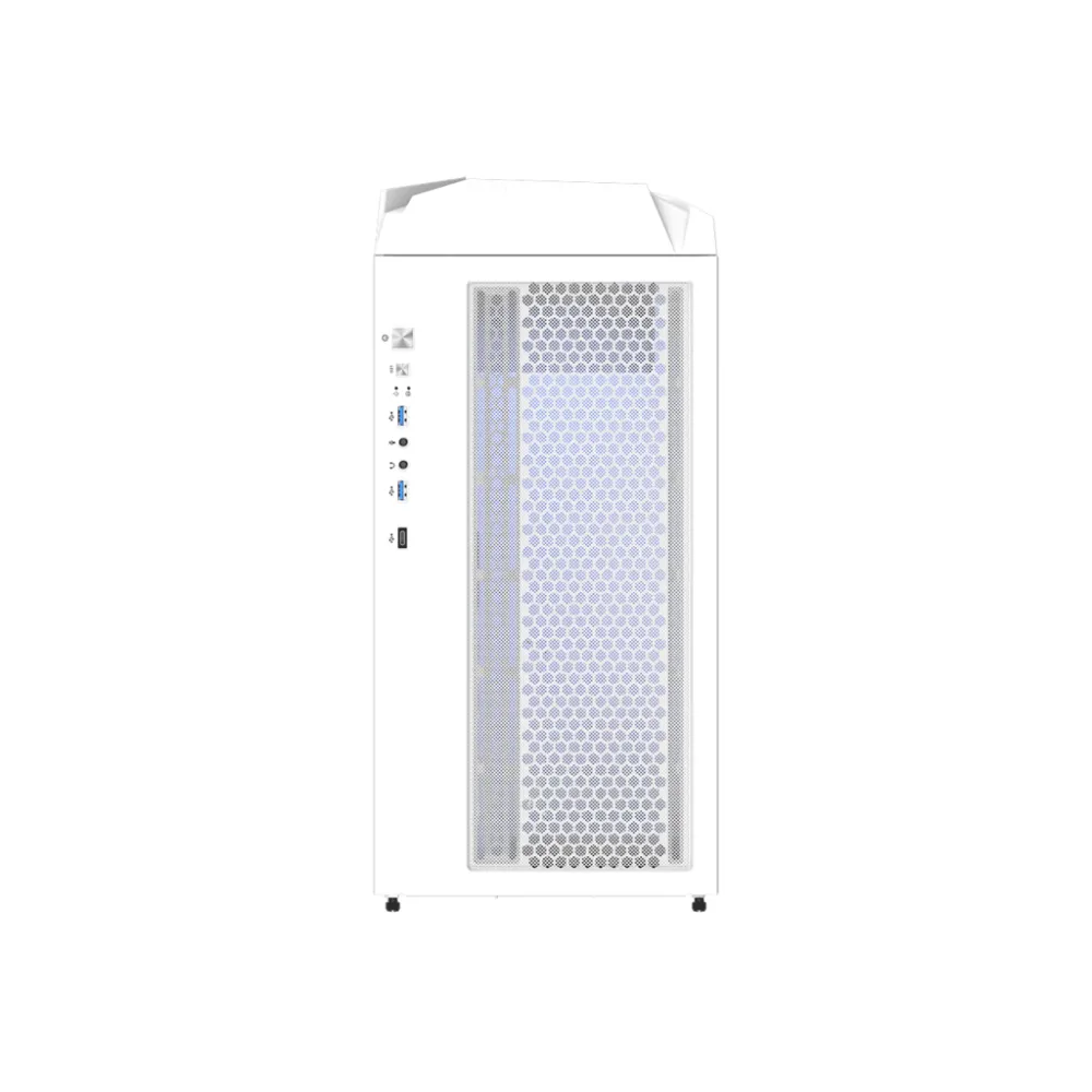 GIGABYTE C301 Glass V2 White ATX Case, 4*ARGB, 2*2.5 /2*3.5 , USB 3.1 Type-C,USB 3.0 x2,Audio in&out
