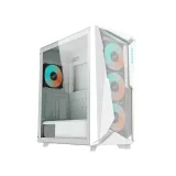 GIGABYTE C301 Glass V2 White ATX Case, 4*ARGB, 2*2.5 /2*3.5 , USB 3.1 Type-C,USB 3.0 x2,Audio in&out
