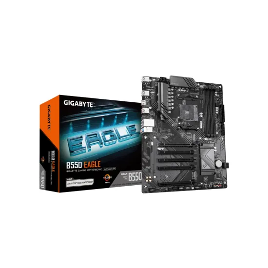 GIGABYTE AMD MB B550 EAGLE, 4*DDR4 3200MHz, Dual NVMe PCIe 4.0/3.0, HDMI, AM4 Socket